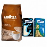 Кофе зерно 1кг, рис и манная крупа